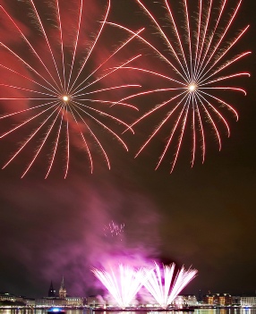 Feuerwerk für Hochzeit